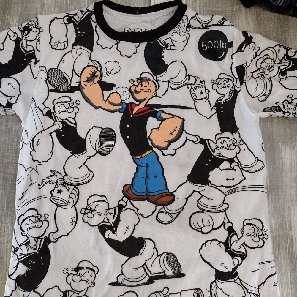 Boys size large Popeye short sleeve t-shirt. New with tags